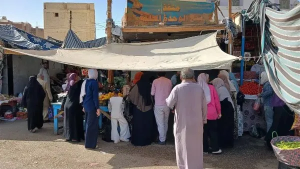 تخفيضات 30%.. إقبال كبير على منافذ السلع والخضراوات بالوادي الجديد