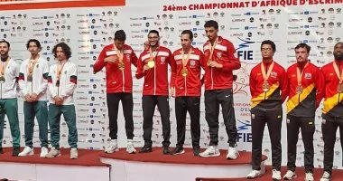 مصر تتصدر بطولة أفريقيا للسلاح في كوت ديفوار بحصدها 19 ميدالية