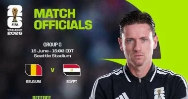طاقم تحكيم برازيلي يقود مباراة مصر وبلجيكا في افتتاح مشوار الفراعنة بالمونديال 5 202606120430153015 300
