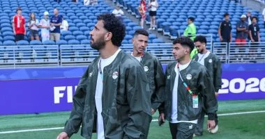 جماهير المنتخب تتحمس في ملعب مواجهة بلجيكا بأغنية يا حبيبتي يا مصر فيديو 1 202606150856345634 390