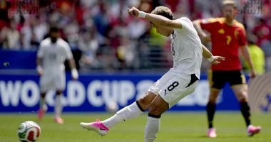 منتخب مصر يتقدم بهدف إمام عاشور في مرمى بلجيكا بعد نصف ساعة من اللعب 5 202606151033143314 22650
