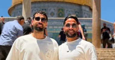 عدي الدباغ ينشر صورة مميزة أمام مسجد قبة الصخرة في القدس 1 20260619060351351 341