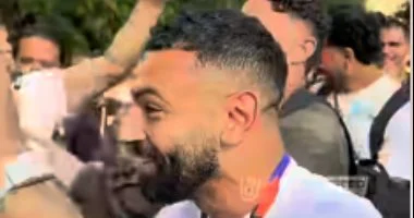 لاعبو منتخب مصر يستمرون في الاحتفال بالتأهل التاريخي بعد الفوز الكبير 1 20260704110136136 12610