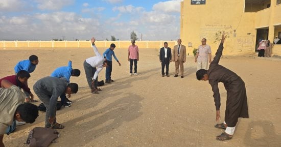 يشهد اليوم انطلاق العام الدراسي بمدرسة بغداد الثانوية شمال سيناء